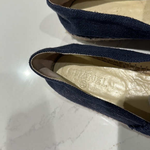 Chanel Denim Toile CC Espadrilles - Picture 3 of 11